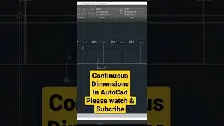 Continues Dimension In AutoCad
