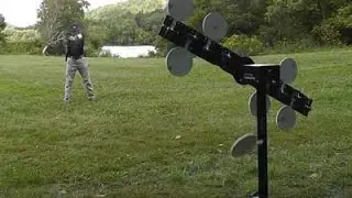 Challenge Targets Revolving Plate Rack