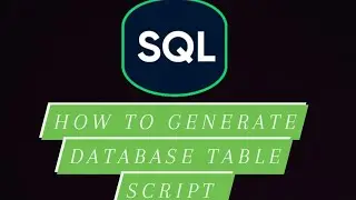 tutorial of database table script  in ssms | #viral #sql