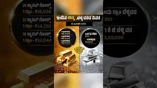 ಇಂದಿನ ಚಿನ್ನ, ಬೆಳ್ಳಿ ದರದ ವಿವರ | Today&rsquo;s gold and silver price details | Info Topic Kannada