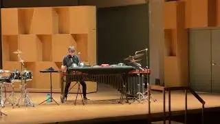 One Study by John Psathas for Marimba, Junk Percussion and Tape