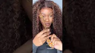 Slay the color season with a copper highlight curly wig!😻💃🏽  #luvmehair #shorts #hair #hairtutorial