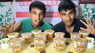 Cup noodles mukbang ve thung ang aw 