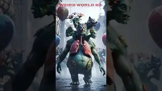 Grotesque Parade of Surreal Creatures in a Dystopian City | Dark Fantasy Art Showcase