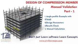 Manual Verification: Design of Compression Member With STAAD Pro Connect Edition Part 1