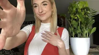 ASMR Tingly Hand Movements 🤍 (face touching, plucking, tracing | 60fps)