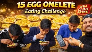 Egg Omelete Challenge | 3 Kids vs 15 Omelettes 😱 | Fun Eating Challenge