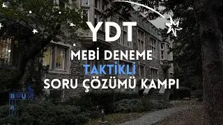 YDT MEBİ Taktikli Soru Çözümü (Cümle Tamamlama)