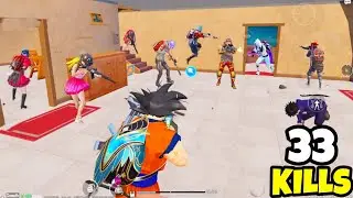 My *NEW* Highest Kills Record in Dragon Ball Mode &bull; (33 KILLS) &bull; BGMI Gameplay