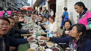 Hani people celebrate New Year with Long Table Banquet