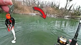 P&ecirc;che du brochet en hiver : un leurre HYBRIDE pour attraper le gros brochet de cette grande FOSSE !