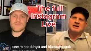Instagram live full video with Central Heatking and Blue bulldog plumbing.
