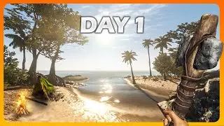 DAY 1 in the Most STUNNING Island Survival Game