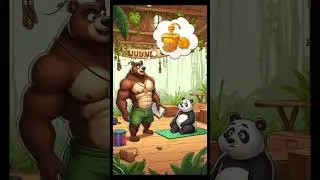 Panda Ka Workout Kahaani  #story #viralvideo #facts #cartoon #kahanistory #funny #childrensstories