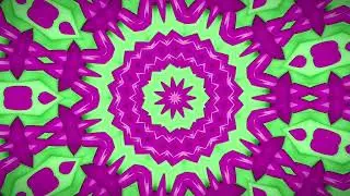 Verde e roxa em harmonia mandala