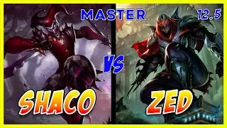 Shaco JUNGLE vs Zed | Master | Patch 12.5 | League of Legends Pro Player Gameplay