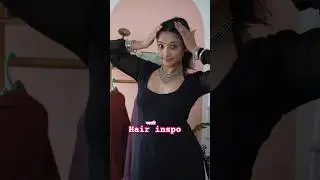 Идеи причесок на Навратри🖤😍 Эту прическу очень легко сделать, ребята!! #navratrihairstyle