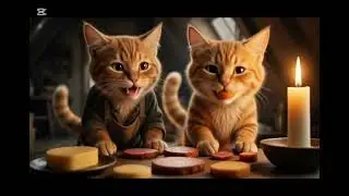 The Poor kitten brother take care its sister and finally built a grand restaurant chain. 