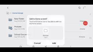 Android Mobile My Files Na Folder Home Screen Ta Add Kawalo Tariqa
