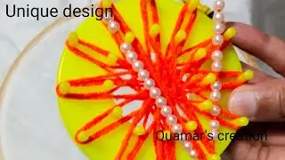 Latkan Making At Home | Easy Latkan Design For Dresses / Blouses /Lahenga | Latkan Flower Design