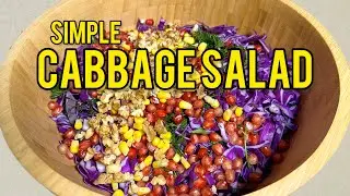 A Calm & Healthy Cabbage Salad | No Talking
