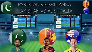 Pakistan vs Australia||Pakistan vs Sri Lanka|PAK vs AUS T20 Series Schedule|PAK vs SL t20 Series|CTv