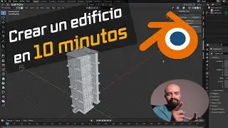 Crea un EDIFICIO EN 10 MINUTOS, con #buildingtools de #blender