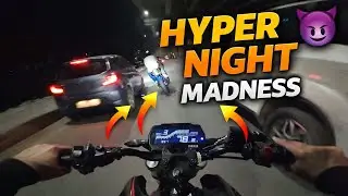 Night Hyper Ride in Traffic 😈 | Boys Night Out | MT-15 x R15 x RS200