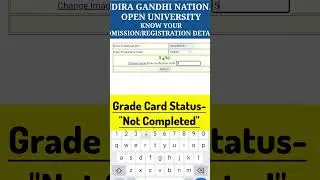 IGNOU Grade Card Status: Not Completed | What to do?  #ignou2025