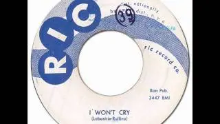 JOHNNY ADAMS - I Won't Cry [Ric 961] 1959