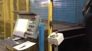 Used rebar straightening cutting and bending machine MSR 16 by Progress Maschinen working