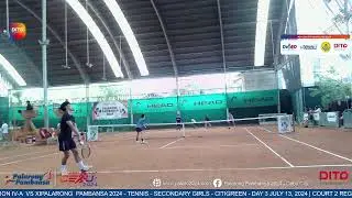 PALARO 2024 - TENNIS - SECONDARY BOYS - CITIGREEN - DAY 3 07/13/24 REGION IV-A VS REGION XI