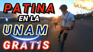 DONDE PATINAR en CDMX 🤯| UNAM CU | Patines Freeskate | Aprender a patinar desde CERO