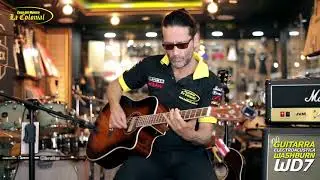 Guitarra Electroacústica Washburn WD7 - La Colonial