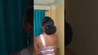 Easy bridal hairstyle on natural 4c hair 😍