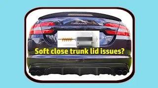 Jaguar trunk lid soft close motor replacement.
