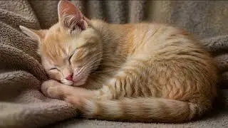 Sleeping Kitten Purring | Soft Ambient Sounds for Relaxation and Sleep