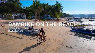 Bamboo Mountain Bike on the Beach! | Bambike Ecotours Ligtasin Cove
