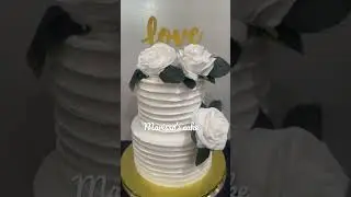 Wedding cake. #marissascake  #whipcreamcake #cakeshorts #myyoutuberecipe #food #cake #weddingcake