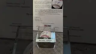 PSA Graded Michael Jordan Signed Baseball