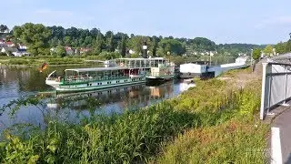 4K Mit dem Schaufelraddampfer von Pirna nach Bad Schandau