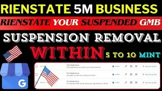 GMB Suspension Fix 2025 🔥 | Restore Your Google Business Profile Fast