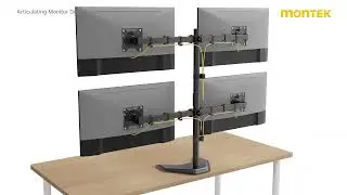 monTEK Articulating Monitor Desk Stand Installation Guide&mdash;&mdash;MA1006S-Q