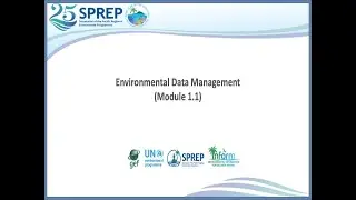 Module 1.1 : Introduction - an overview of the Environment Data Portal