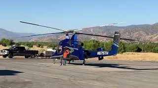 K-MAX start and takeoff