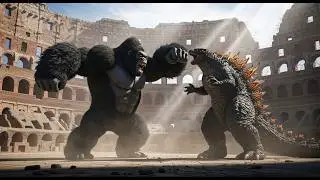 King Kong vs. Godzilla: A showdown in the ancient Roman Colosseum - Epic Fight