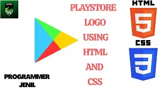 PLAYSTORE ICON USING PURE HTML AND CSS IN HINDI