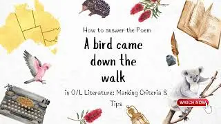 The bird came down the walk by Emily Dickinson 