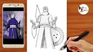 How To Draw Obito Uchiha Full Body step by step drawing toturiol 