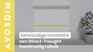Hoe installeer ik een Direct-Traught handmatig rolluik?